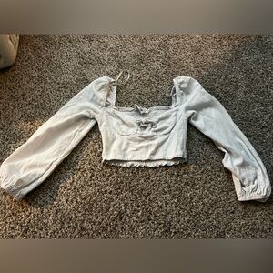 Princess Polly White Crop Top